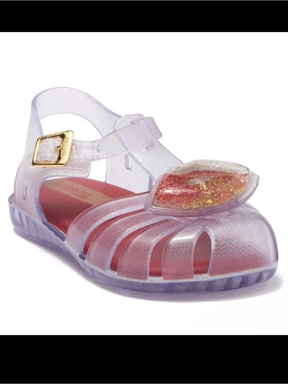 Mini Melissa girls clear sandals Sz 10